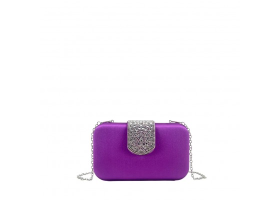 Bolso Clutch Efecto Raso